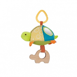 Развивающая подвеска на коляску Черепаха с зеркальцем и прорезывателем (Skip Hop, SH 307415veg)